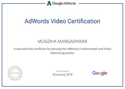 adwords video certification
